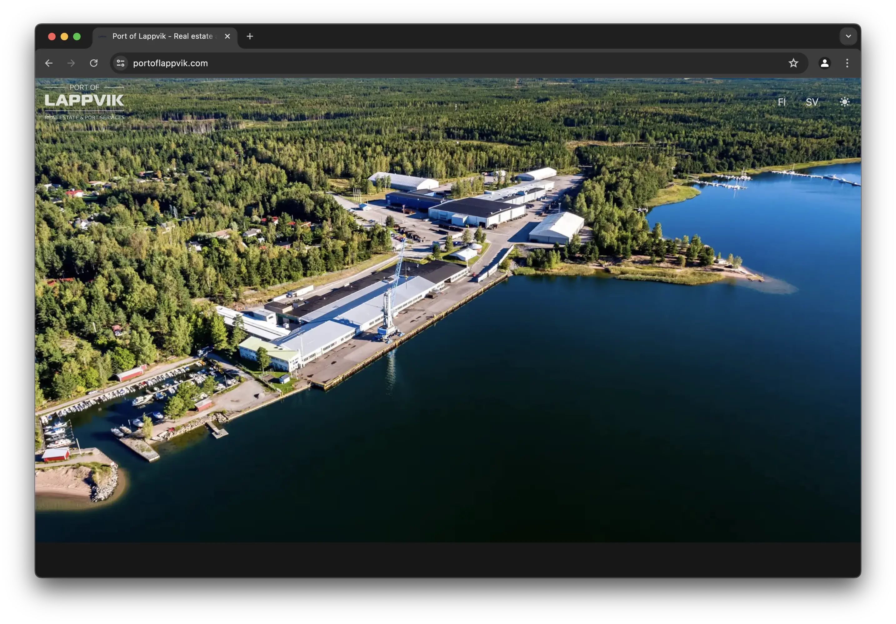 Port of lappvik - Webpage